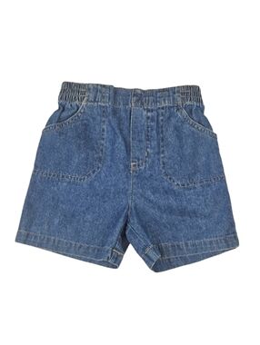 24 Months Baby Denim Jean Shorts Medium Blue Wash with Pockets 24M Casal Short